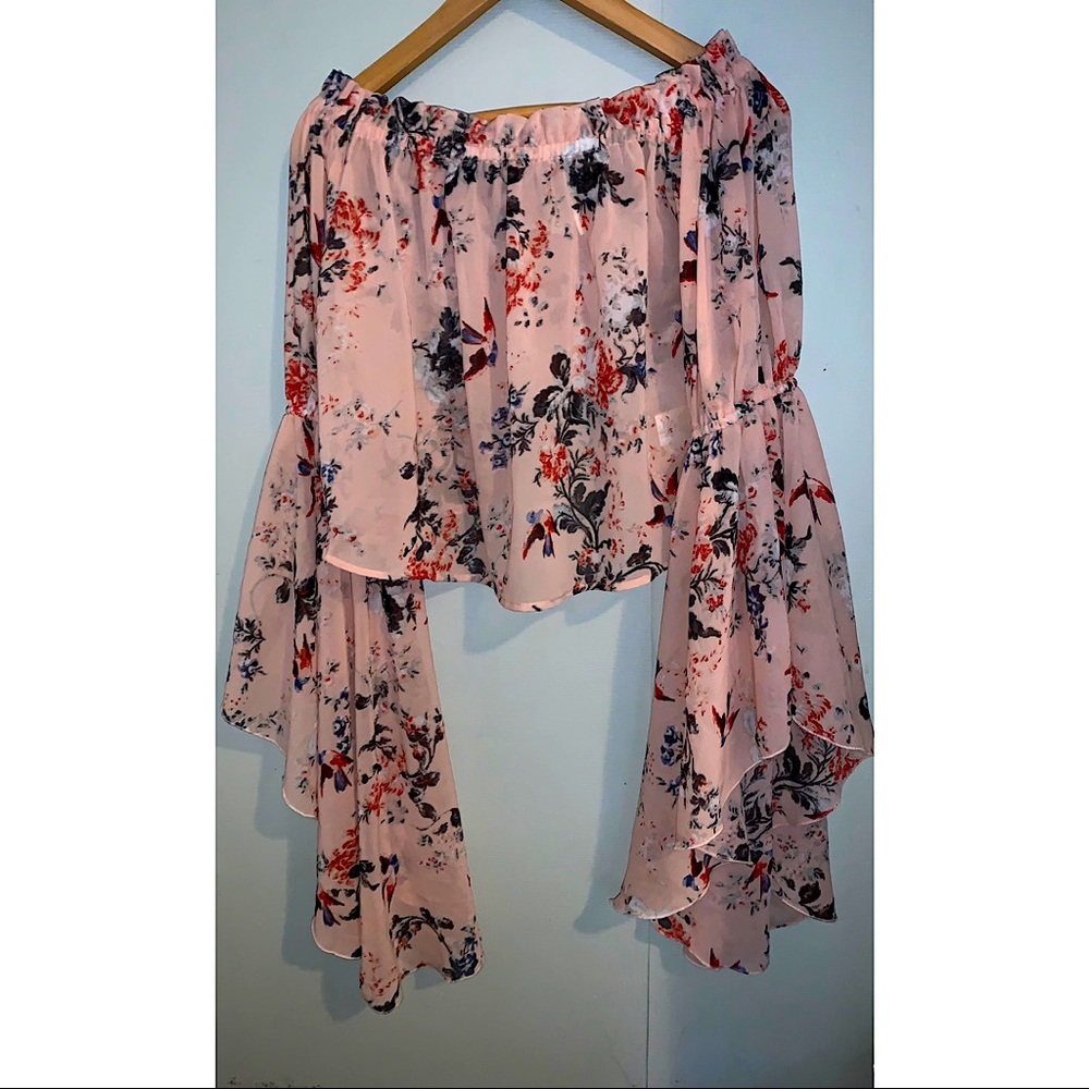 Pink Floral Croptop
